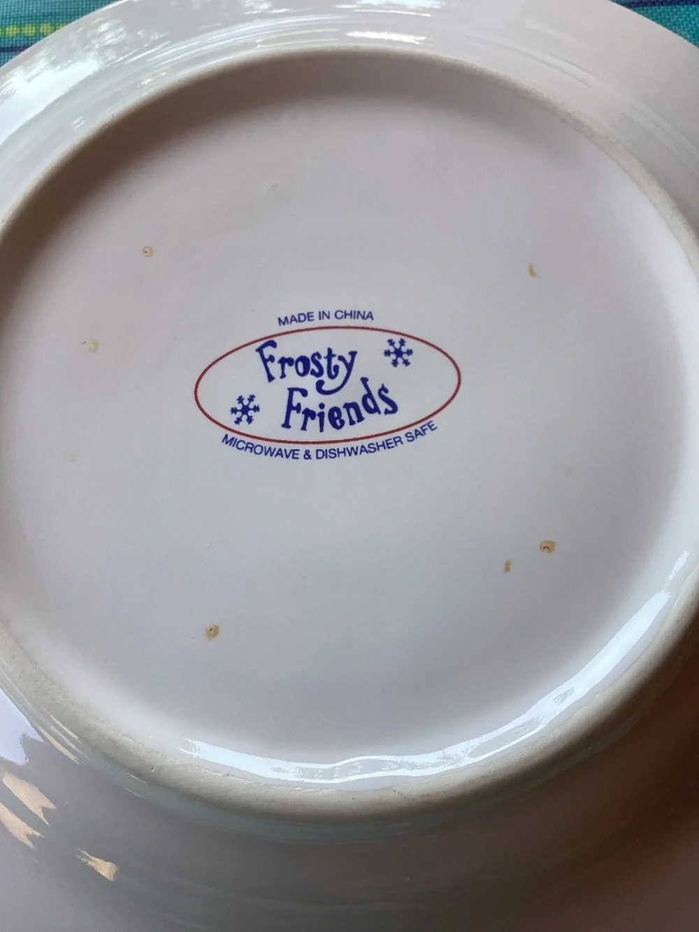 Frosty Friends Vintage Salad/Dessert Plates - set of 3